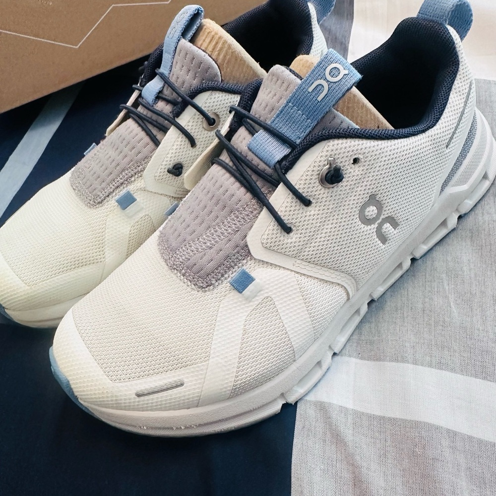On Running Kids' White and Blue Sneakers